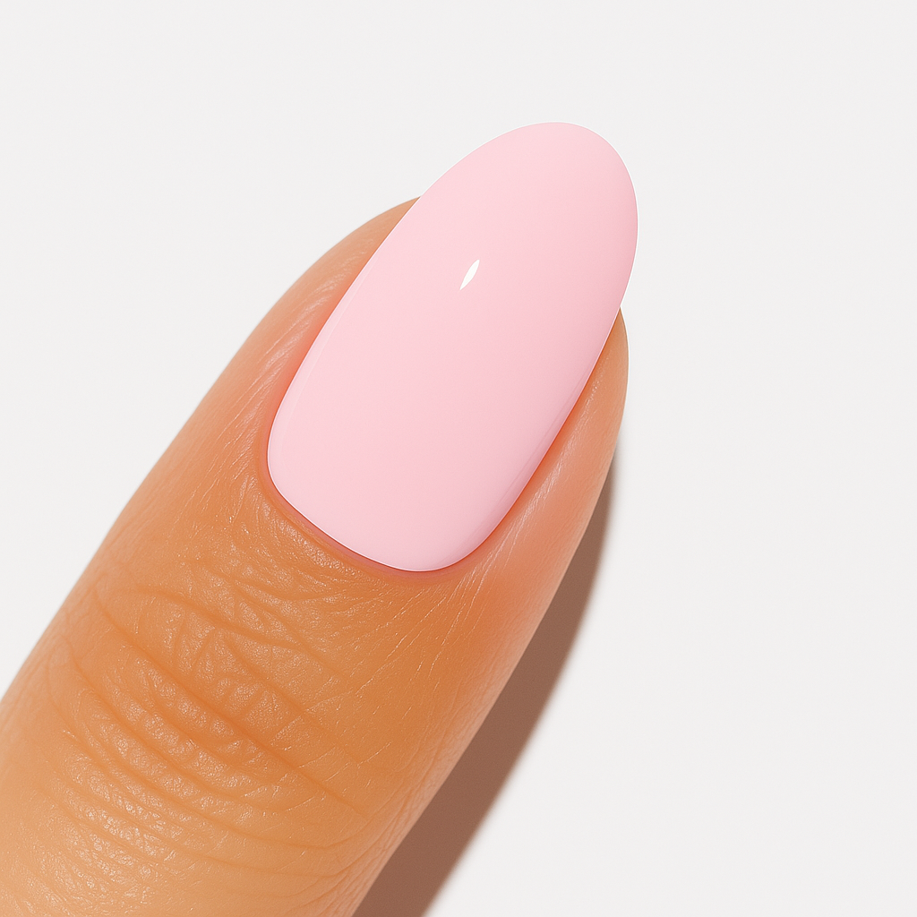 Light Pink - short Oval UV Gel nails