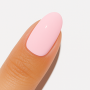 Light Pink - short Oval UV Gel nails